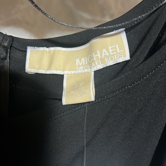 Michael Kors Black Dress, Zip Back, Silver Front Buckle Size 3X Brand New - Picture 4 of 7